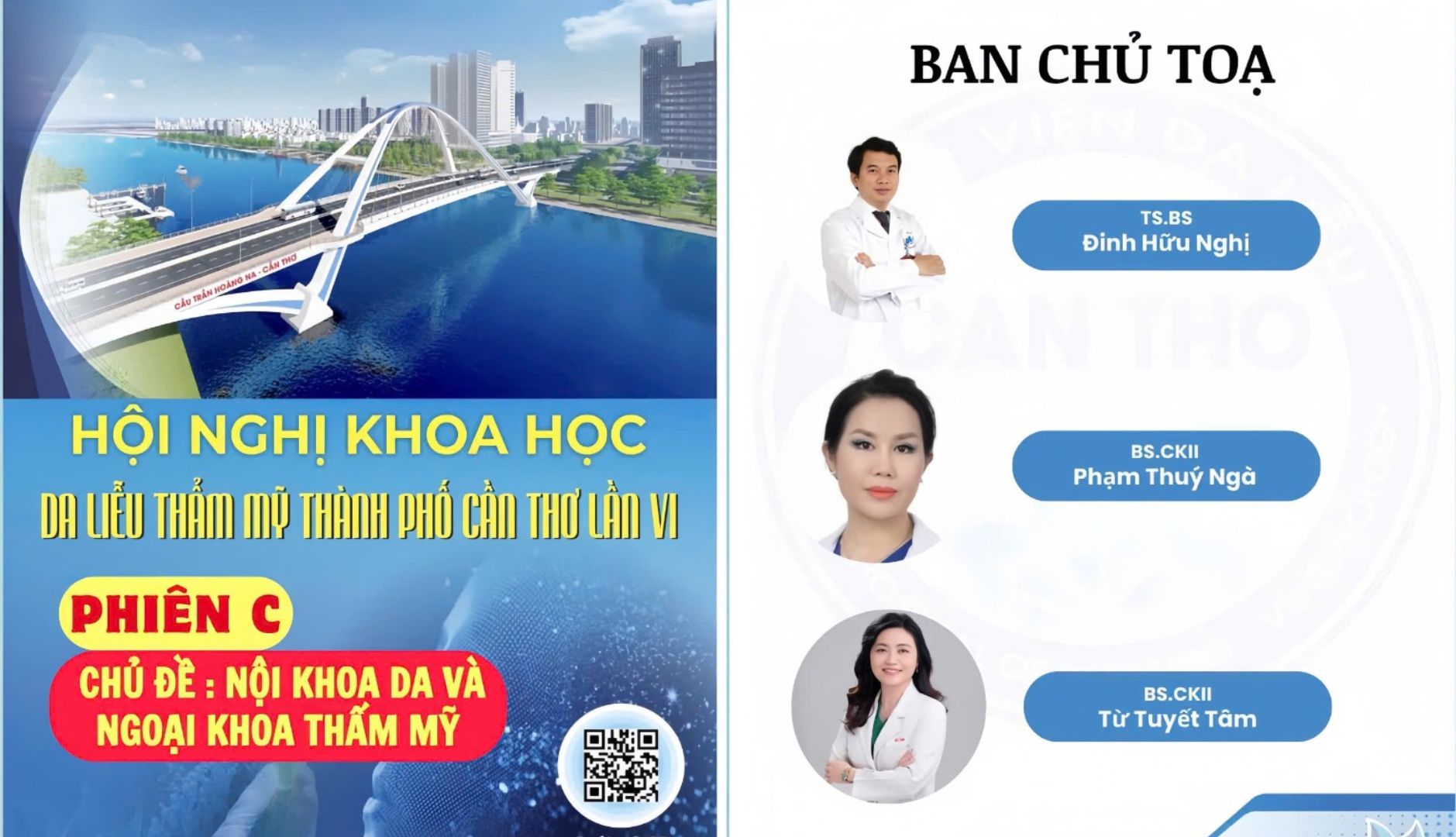 Hội nghị khoa học da liễu thẩm mỹ thành phố Cần Thơ lần VI - phiên C với chủ đề nội khoa da và ngoại khoa thẩm mỹ